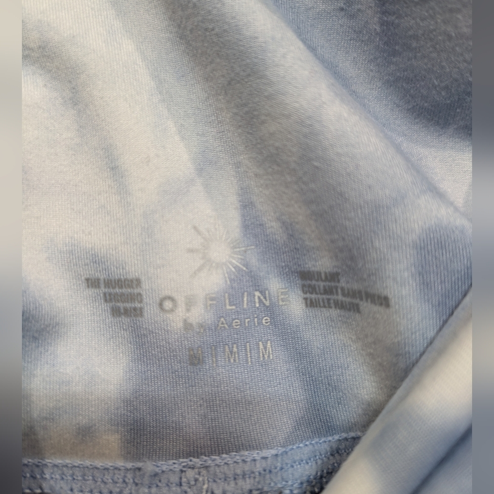 Aerie Offline Tie Dye Legging Size‎ Medium Blue White - Picture 4 of 8